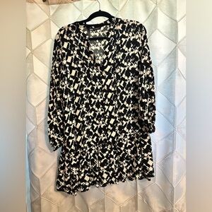 Zara Black and White Mini Dress